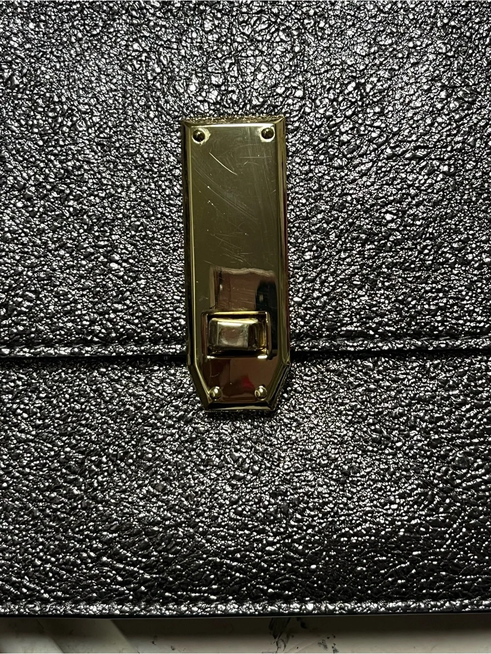 EXPRESS Clutch Purse Textured Metallic Gray 11.25” x 7.5” NWT (MSRP $49.90)
